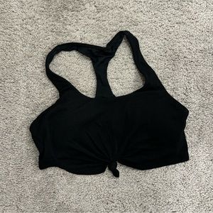 Alo Knot Sports Bra in Black